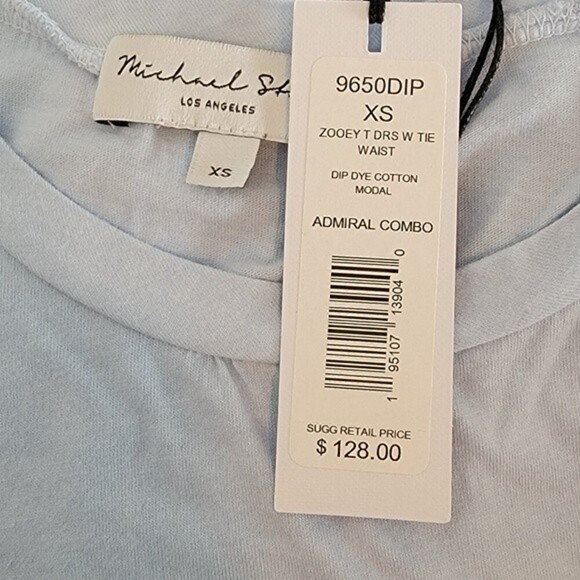 NWT Michael Stars Dip Dye Cotton Dress - Picture 5 of 5